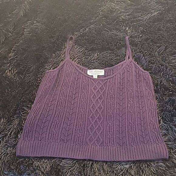 St John Collection Wool Spagetti Strap Top - Picture 1 of 8